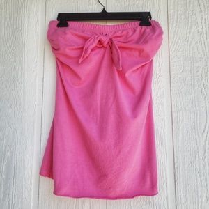 Pink Tube Top with Bow